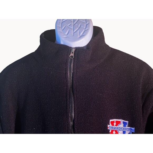 NFL Detroit Superbowl XL February 5, 2006 Jacket Fleece Vest Black XL - Picture 2 of 7
